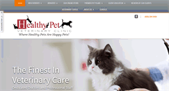 Desktop Screenshot of healthypetvetclinic.com